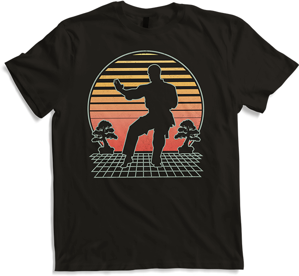Produktbild von T-Shirt Martial Arts Fighter Futuristisches Retro | Karate Taekwondo