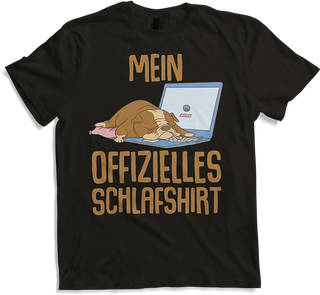 Produktbild von T-Shirt Mein Offizielles Schlafshirt | Englische Bulldogge Spruch