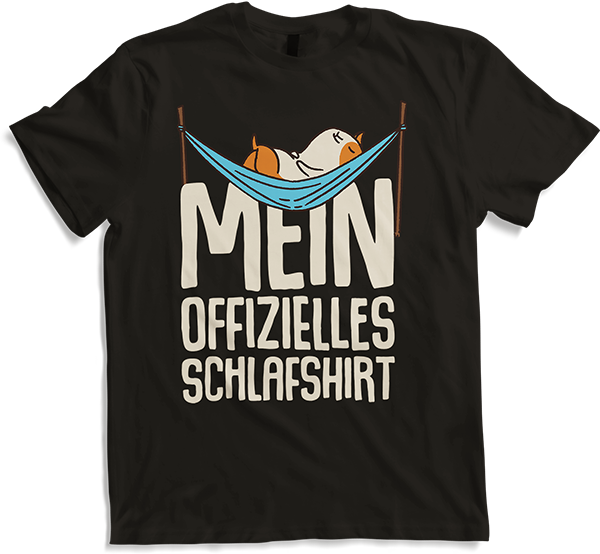 Produktbild von T-Shirt Mein Offizielles Schlafshirt Meerschweinchen Lustige Sprüche