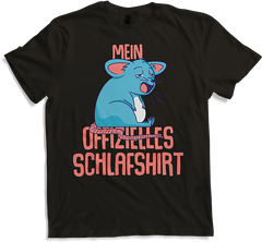 Produktbild von T-Shirt Mein Offizielles Schlafshirt Müde Maus Lustige Sprüche