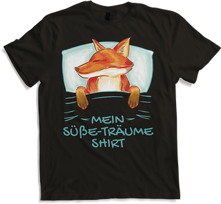 Produktbild von T-Shirt Mein Süße-Träume Shirt Schlafshirt Mädchen Jungen Fuchs