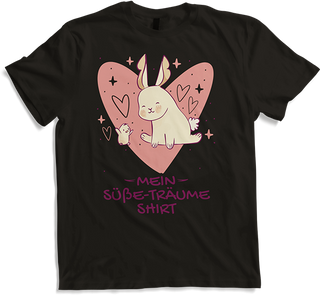 Produktbild von T-Shirt Mein Süße-Träume Shirt Schlafshirt Mädchen Jungen Kaninchen