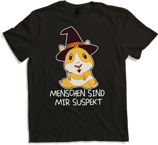 Produktbild von T-Shirt Menschen sind mir suspekt Lustiger Meerschweinchen Spruch