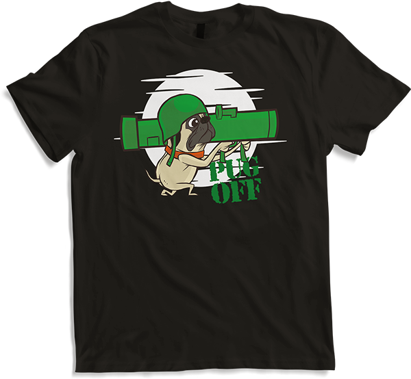 Produktbild von T-Shirt Mops Off Cheeky Dog Lustiger Mops Spruch