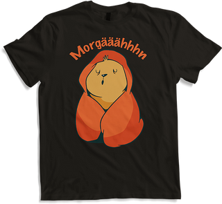 Produktbild von T-Shirt Morgääähhhn Morgenmuffel Spruch Müder Bär mit Kaffee Sprüche