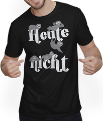 Produktbild von T-Shirt mit Mann Müde, faule, entspannte Faultiere - Lustiges Sprüche T-Shirt