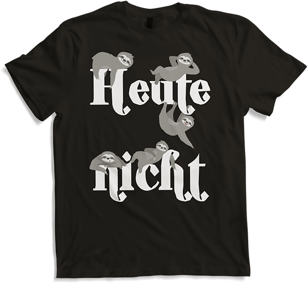 Produktbild von T-Shirt Müde, faule, entspannte Faultiere - Lustiges Sprüche T-Shirt