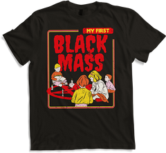 Produktbild von T-Shirt My First Black Mass Kinder Summon Demon Pentagramm Lustiger Teufel