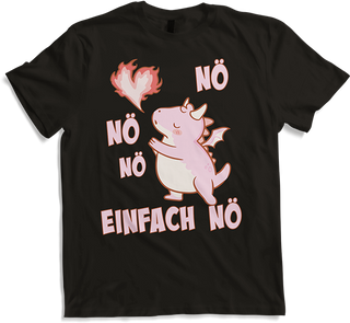 Produktbild von T-Shirt NÖ Drache | Lustiger Cooler Spruch | Für Mädchen & Teenager
