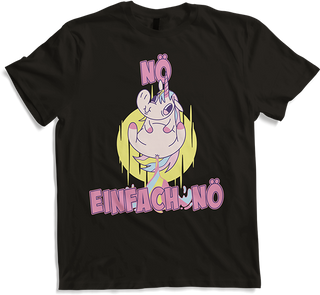 Produktbild von T-Shirt NÖ Einhorn Lustiger Cooler Spruch Freches furzendes Einhorn