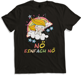 Produktbild von T-Shirt NÖ Einhorn | Lustiger Cooler Spruch | Für Mädchen & Jungs