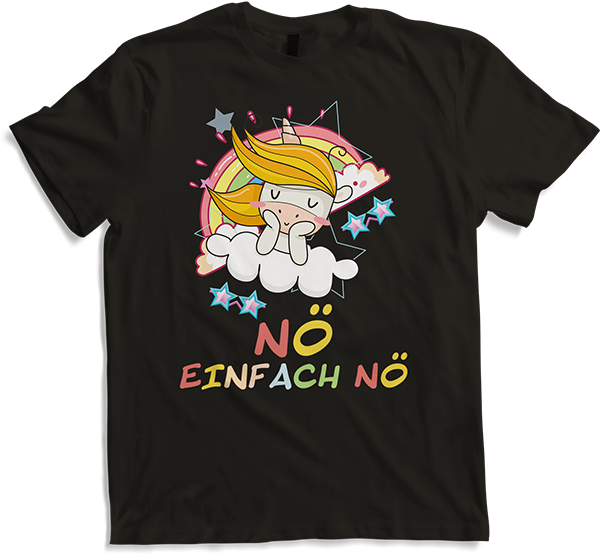 Produktbild von T-Shirt NÖ Einhorn | Lustiger Cooler Spruch | Für Mädchen & Jungs