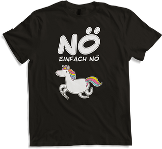 Produktbild von T-Shirt NÖ Einhorn | Lustiger Cooler Spruch | Für Mädchen & Teenager