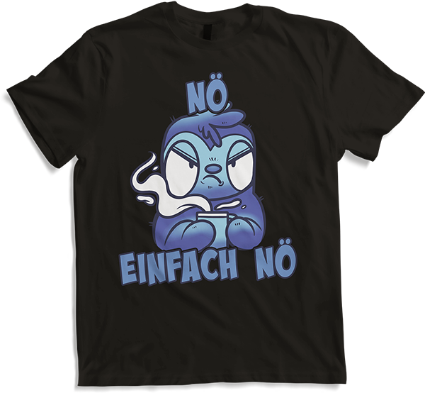 Produktbild von T-Shirt NÖ Faultier | Lustiger Cooler Spruch | Für Mädchen & Jungs