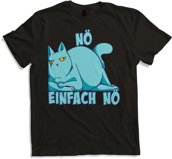 Produktbild von T-Shirt NÖ Katze | Lustiger Cooler Spruch | Für Jungs & Mädchen