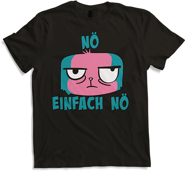Produktbild von T-Shirt NÖ Katze | Lustiger Cooler Spruch | Für Jungs & Mädchen