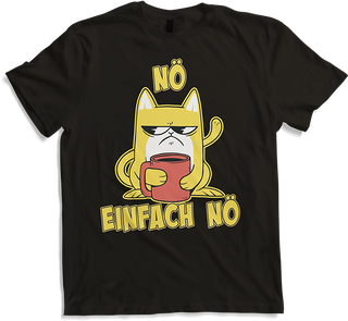 Produktbild von T-Shirt NÖ Katze | Lustiger Cooler Spruch | Für Mädchen & Jungs