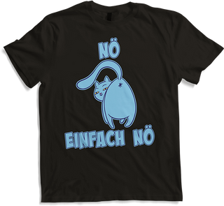 Produktbild von T-Shirt NÖ Katze Popo | Lustiger Cooler Spruch | Für Mädchen & Jungs
