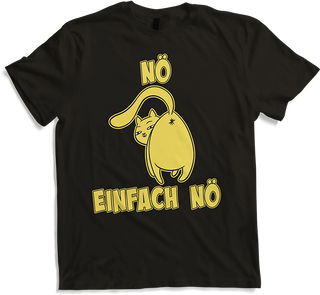 Produktbild von T-Shirt NÖ Katze Popo | Lustiger Cooler Spruch | Für Mädchen & Jungs