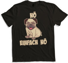 Produktbild von T-Shirt NÖ Mops lacht | Lustiger Cooler Spruch | Für Mädchen & Jungs