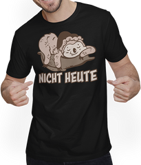 Produktbild von T-Shirt mit Mann Nicht Heute Faultier Lustiger Spruch für Mädchen & Jungs