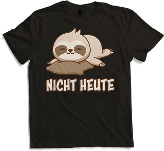 Produktbild von T-Shirt Nicht Heute Faultier Lustiger Spruch für Mädchen & Jungs