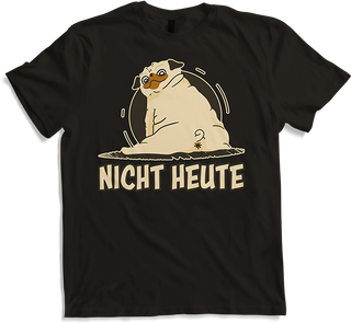 Produktbild von T-Shirt Nicht Heute Mops Lustiger Möpse Spruch für Mädchen & Jungs