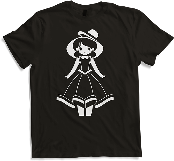 Produktbild von T-Shirt Niedlich Gothic Lolita Manga Märchen Anime Mädchen