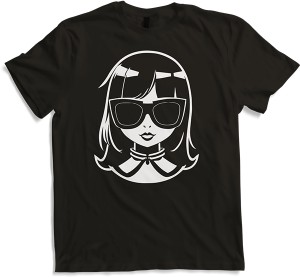 Produktbild von T-Shirt Niedliche Anime Mädchen Gothic Manga Märchen Sonnenbrille