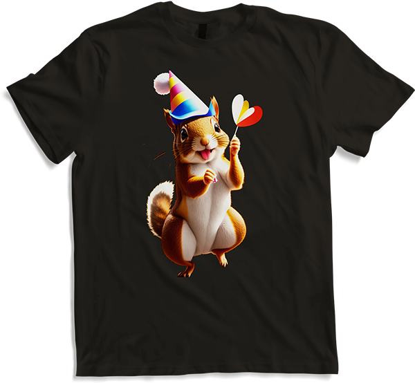 Produktbild von T-Shirt Niedliches tanzendes Eichhörnchen, Geburtstage, Kinder, Mädchen, Geburtstag, Jungen