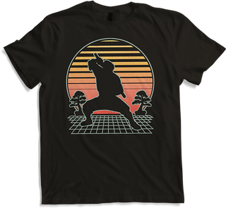 Produktbild von T-Shirt Ninjutsu Martial Arts Fighter Futuristische Retro | Ninja Japan