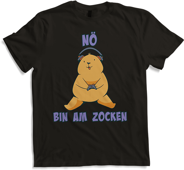Produktbild von T-Shirt Nö bin am zocken Nerd Bär PC Computer Games Bärchen Gamer