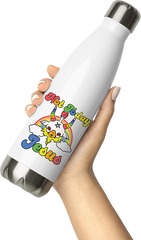 Produktbild von Thermoflasche von Hand gehalten Not Today Jesus lustiges Kawaii Baphomet Satan Teufel Einhorn