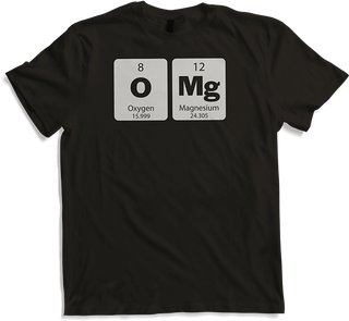 Produktbild von T-Shirt OMG, Lustiges Periodensystem der Elemente Sprüche Chemie