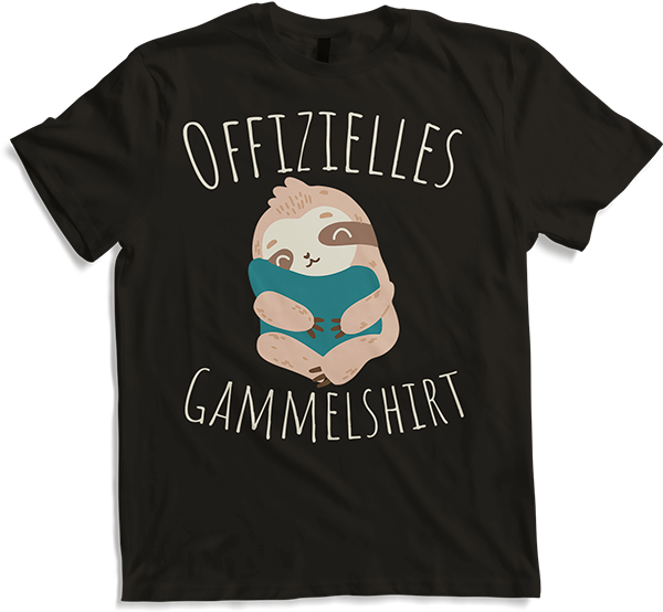 Produktbild von T-Shirt Offizielles Gammelshirt Faultier Faule Couch-potato Chillen