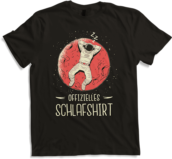 Produktbild von T-Shirt Offizielles Schlafshirt Astronaut auf Mond Astronomie Jungs