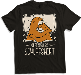 Produktbild von T-Shirt Offizielles Schlafshirt Pyjama Otter Spruch Süße Tiere