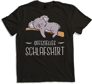 Produktbild von T-Shirt Offizielles Schlafshirt | Pyjama | Schlafanzug Koala Spruch