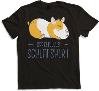 Produktbild von T-Shirt Offizielles Schlafshirt | Pyjama Schlafanzug Meerschweinchen