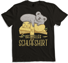 Produktbild von T-Shirt Offizielles Schlafshirt | Schlafanzug Koala Spruch Faultier