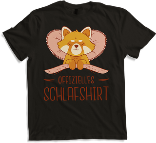 Produktbild von T-Shirt Offizielles Schlafshirt Spruch Mädchen Jungs Roter Panda