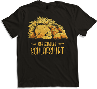 Produktbild von T-Shirt Offizielles Schlafshirt Wildkatzen Spruch Mähne Löwe