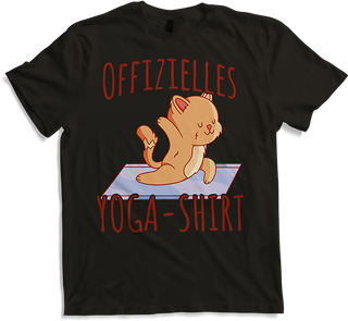 Produktbild von T-Shirt Offizielles Yoga-Shirt Yoga-Studio Lustige Katze Yoga