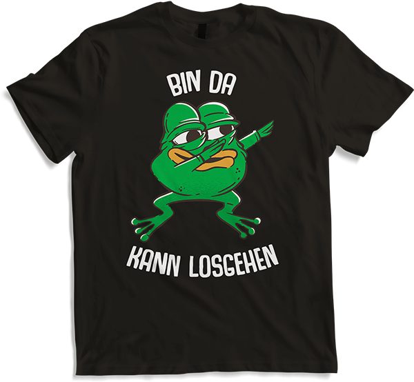 Produktbild von T-Shirt Party Kröte Bin da kann losgehen Lustiger Frosch Spruch