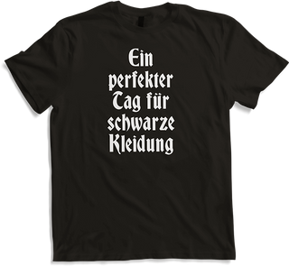 Produktbild von T-Shirt Perfekter Tag für Schwarz Gothic Dark Wave Batcave Spruch