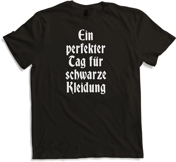 Produktbild von T-Shirt Perfekter Tag für Schwarz Gothic Dark Wave Batcave Spruch