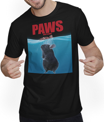 Produktbild von T-Shirt mit Mann Pfoten und Krallen lustiger Chinchilla-Spruch | Chinchilla-Liebhaber