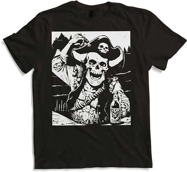 Produktbild von T-Shirt Piraten-Fan, Totenkopf, Piraten, Totenköpfe, Segelpirat