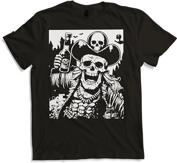 Produktbild von T-Shirt Piraten-Fan, Totenkopf, Piraten, Totenköpfe, Segelpirat