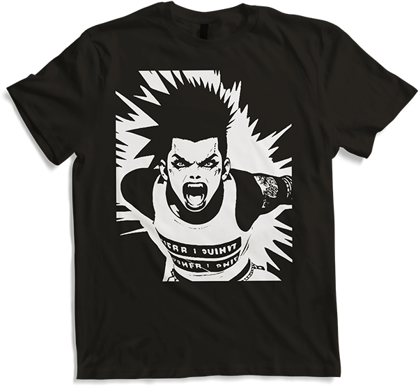 Produktbild von T-Shirt Schreiender Punkrocker mit mohican Anarchy Punk